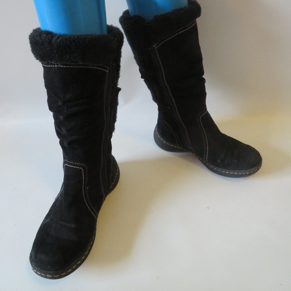 BARETRAPS EVENTURE SUEDE & FAUX FUR FULL ZIP 6.5 *